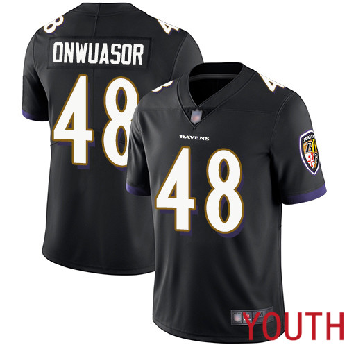 Baltimore Ravens Limited Black Youth Patrick Onwuasor Alternate Jersey NFL Football 48 Vapor Untouchable